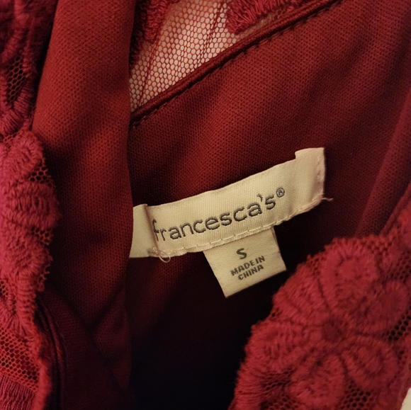 Francesca's Hi Lo Lace Tulle dress - Picture 2 of 3